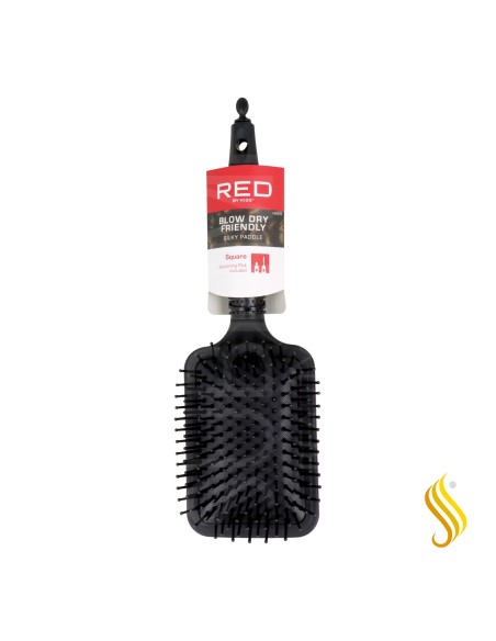Brosse plate caoutchoutée Red Kiss (carrée)