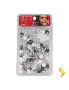 Perles de cheveux Red Kiss Xl 100 pièces (noir)