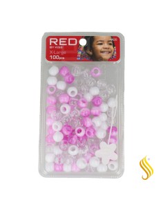 Perles de cheveux Red Kiss Xl 100 pièces (violet)