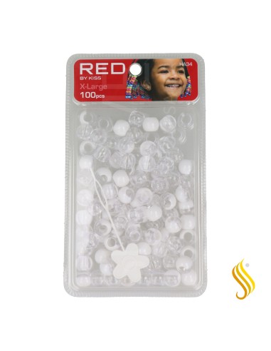 Perles de cheveux Red Kiss Xl 100 pièces (blanc)