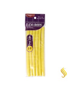 Red Kiss Flexi Rods 7" 3.8 6 Pièces Jaune