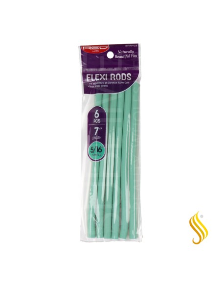 Red Kiss Flexi Rods 7" 5.16 6 Pièces Vert