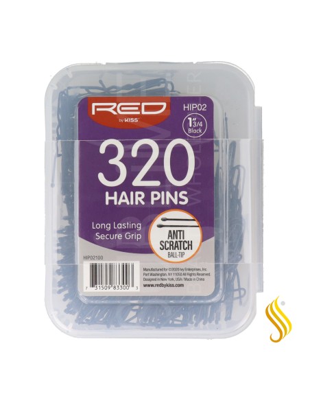 Épingles à cheveux Red Kiss 1 3.4 320 pièces noires