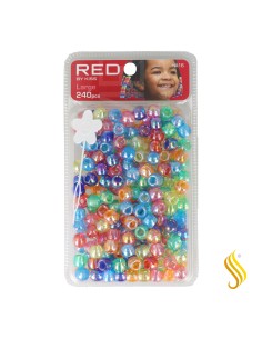 Perles de cheveux Red Kiss L 240 pièces (couleur assortie)