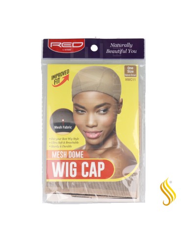 Bonnet de perruque Red Kiss Mesh Dome Ntl marron