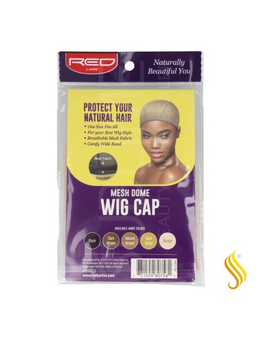 Bonnet de perruque Red Kiss Mesh Dome Ntl marron