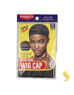 Bonnet de perruque Red Kiss Mesh Dome noir régulier