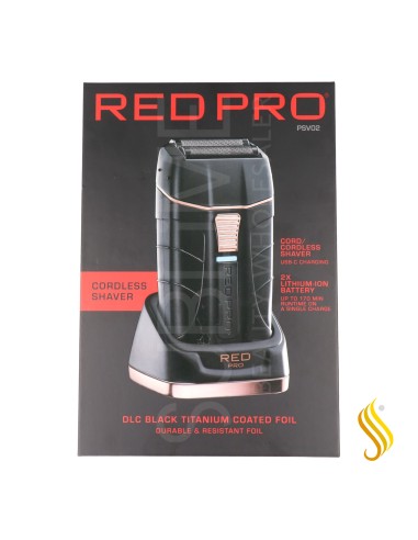 Rasoir sans fil Red Kiss Pro noir mat