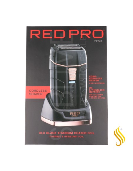 Rasoir sans fil Red Kiss Pro noir mat