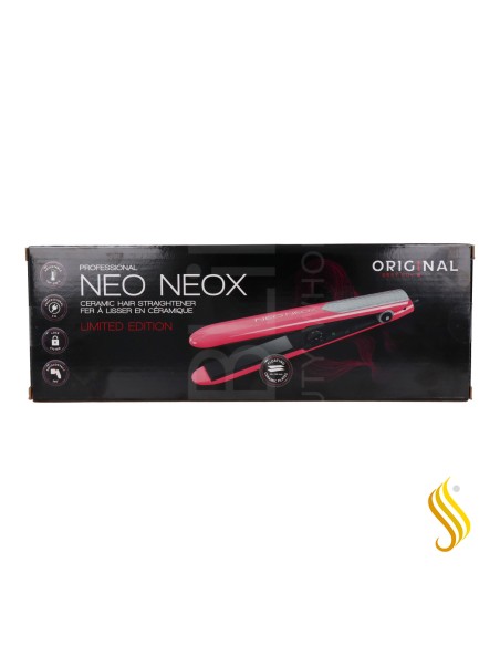 Sinelco Neox Ceramic Flat Iron Pink/Fluorescent Silver