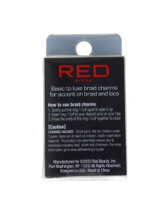 Breloque tressée style luxe Red Kiss Hz70 2