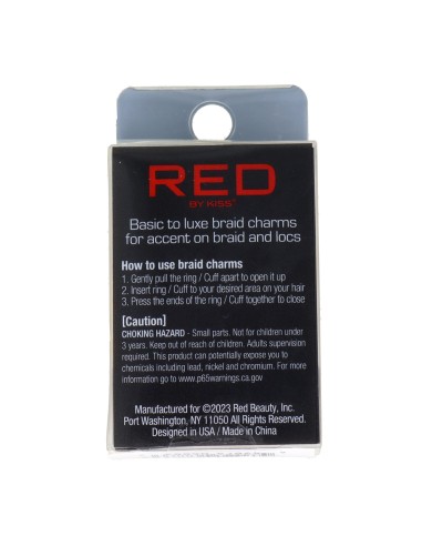 Amuleto de trança estilo luxo Red Kiss Hz70