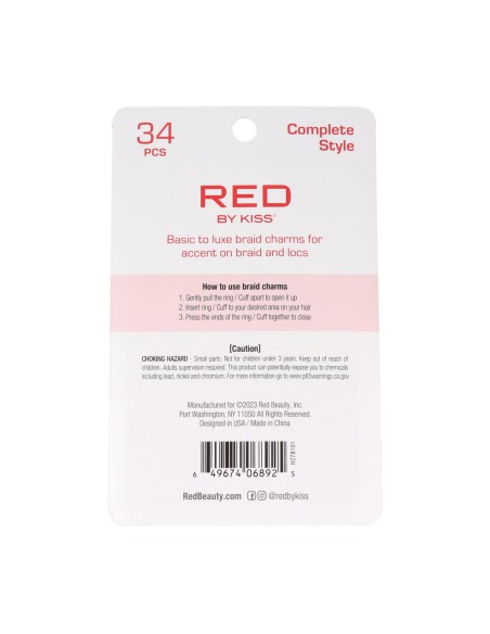 Charm Tresse Baiser Rouge Hz78