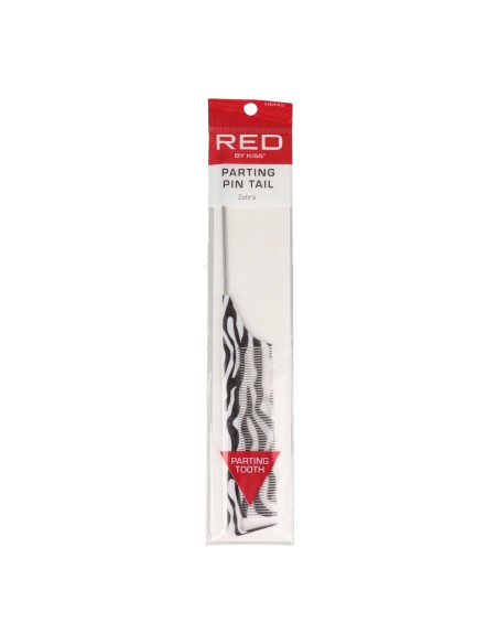 Pente de cauda com alfinete de separação Red Kiss Zebra