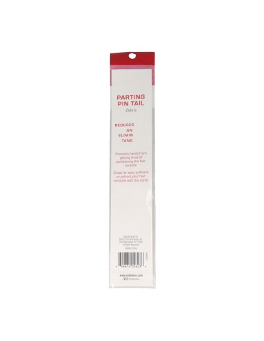 Pente de cauda com alfinete de separação Red Kiss Zebra