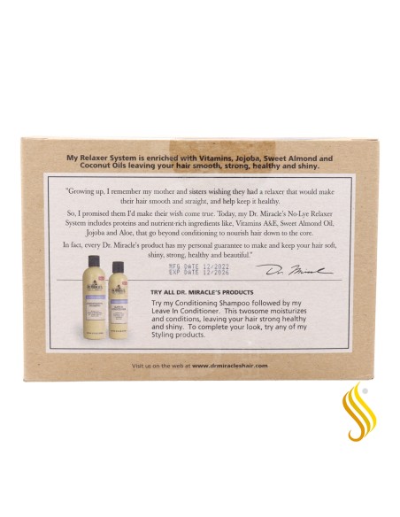 Dr.Miracles Super No Lye Relaxer 1/App avec Protéines