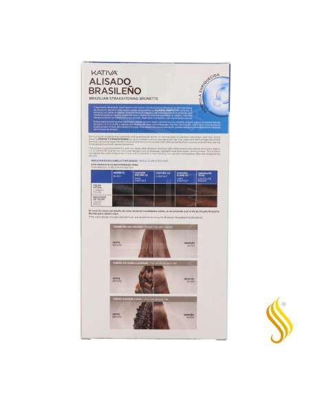 Kit Alisador Brasileiro Kativa Cabelos Escuros Veganos