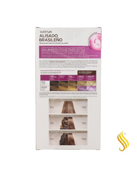 Kit de lissage brésilien Kativa cheveux clairs végétaliens