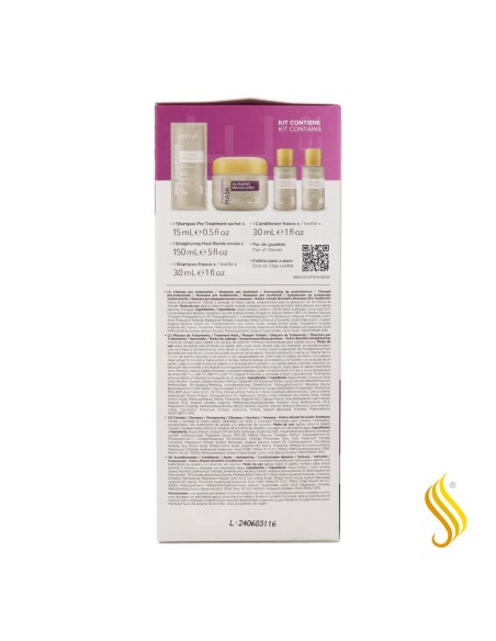 Kit de lissage brésilien Kativa cheveux clairs végétaliens