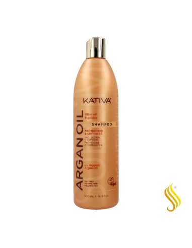 Kativa Shampooing Protection & Douceur à l'Huile d'Argan 500 ml