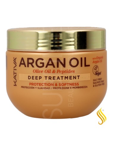 Kativa Traitement Protection Profonde & Douceur à l'Huile d'Argan 300 ml