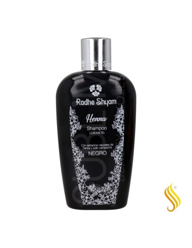 Radhe Shyam Shampoo Colorante Henna Preto 250 ml