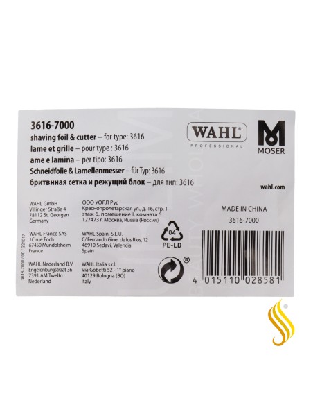 Wahl Foil + Super Close Blade (3616-7000)