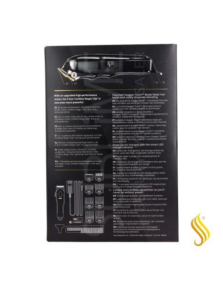 Wahl Black Magic Clip sem fio 5 estrelas
