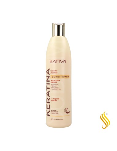 Après-shampoing nutrition et brillance aux protéines de kératine et de cystéine Kativa 355 ml