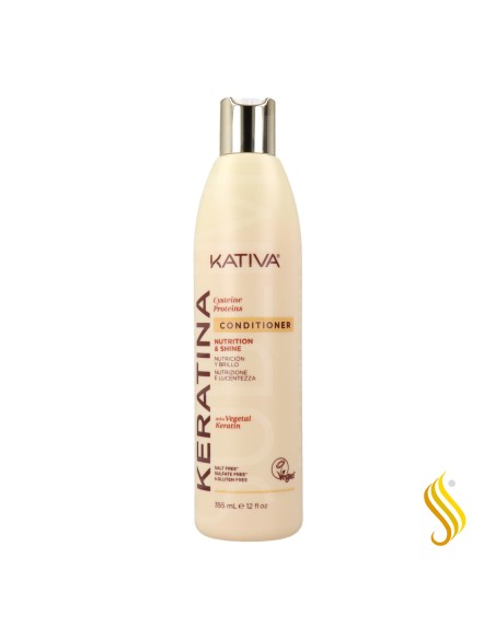Après-shampoing nutrition et brillance aux protéines de kératine et de cystéine Kativa 355 ml