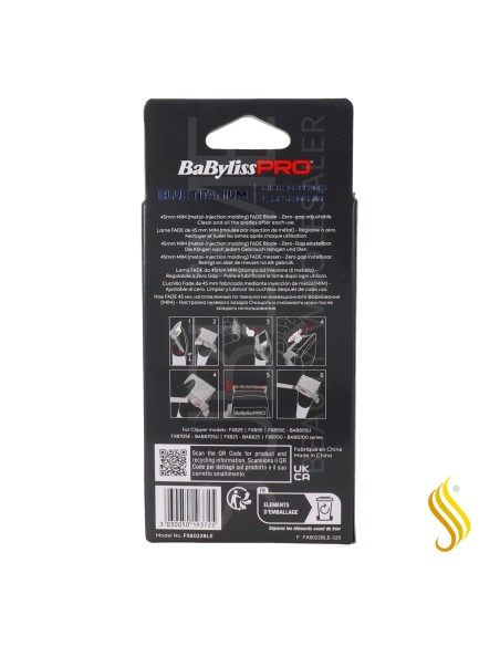 BABYLISS PRO Recambio Cuchilla MIM Fade Blue Titanium (FX8022BLE)