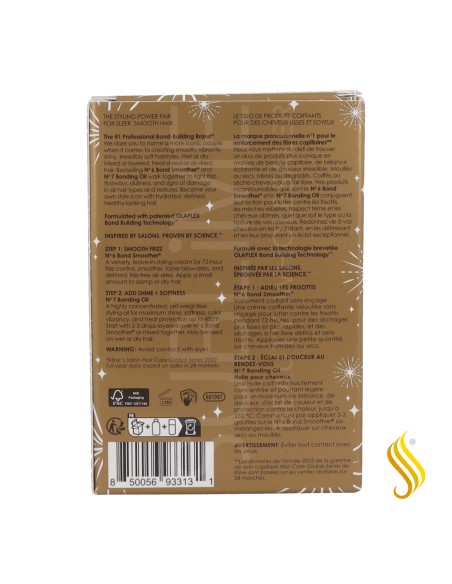Pack coiffant et anti-frisottis Olaplex Get Your Shine On No6 et No7