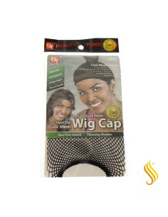Beauty Town Open Top Bonnet Net Pour Perruque Noir (02278)