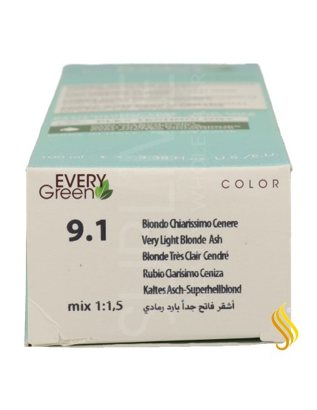 Dikson Every Green Color Plex 9.1 Loiro Acinzentado Muito Claro 100ml