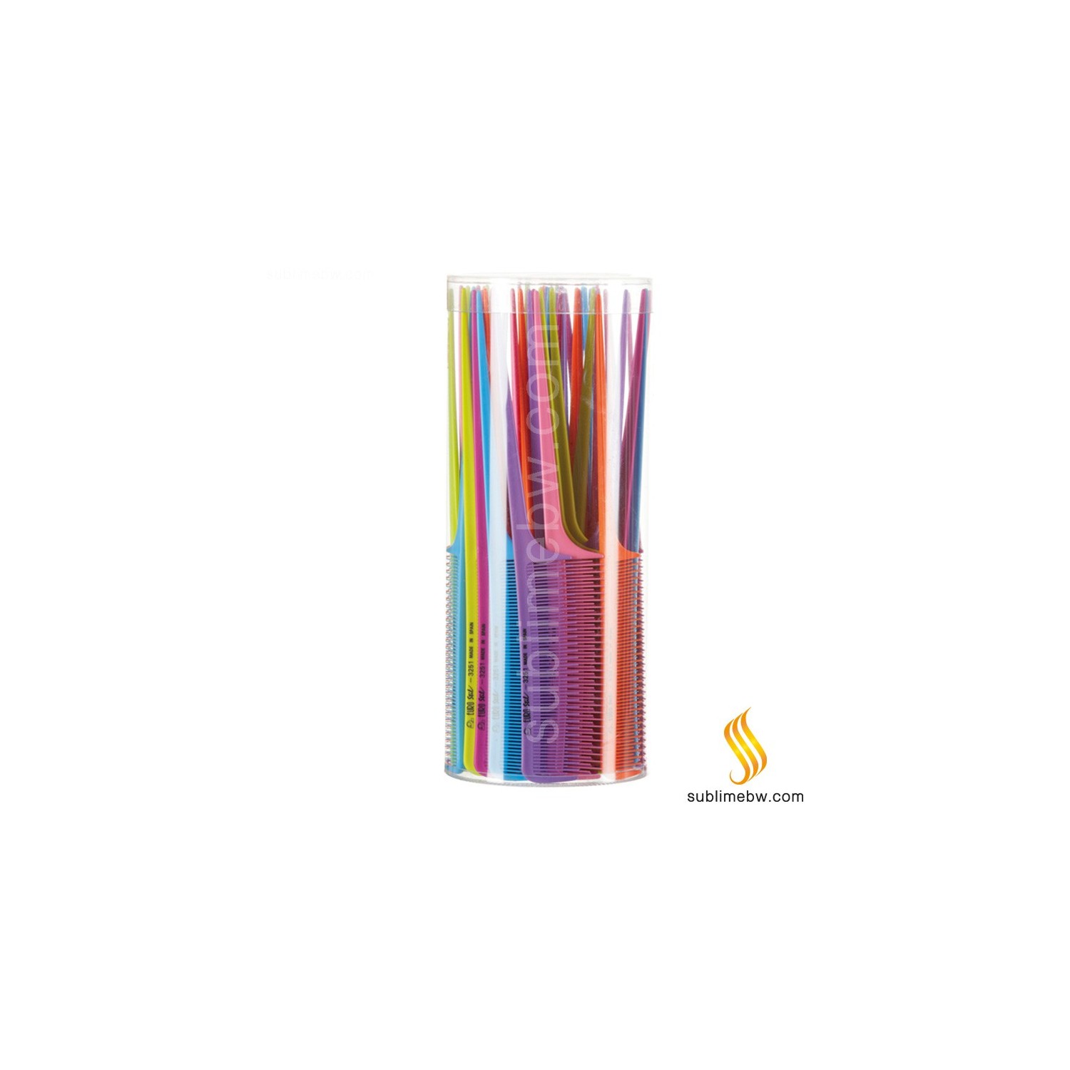 Eurostil Peine Bote 60u Peines Colores 423 (03251)