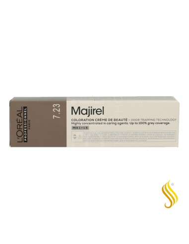 L’Oréal Majirel Cool Brown 7.23 – Rubio Medio Irisado Dorado 60 ml