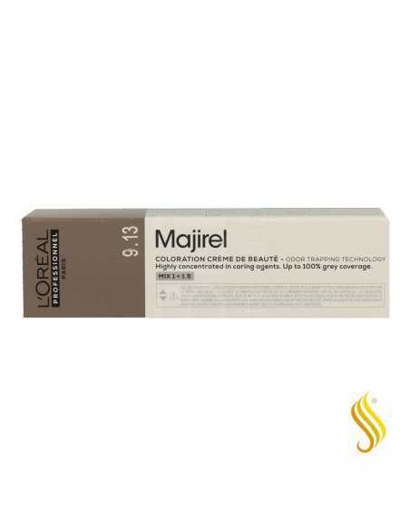 L’Oréal Majirel Cool Brown 9.13 – Rubio Muy Claro Ceniza Dorado 60 ml