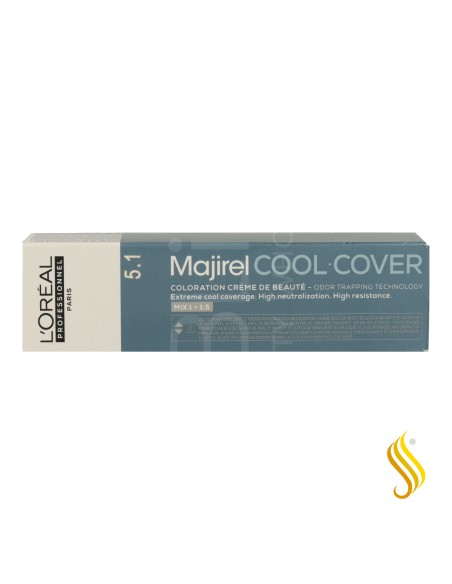 L’Oréal Majirel Cool Cover 5.1 – Castaño Claro Ceniza 60 ml