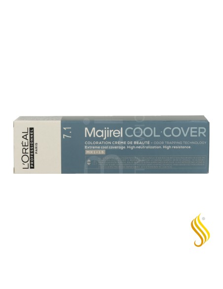 L’Oréal Majirel Cool Cover 7.1 – Rubio Medio Ceniza 60 ml