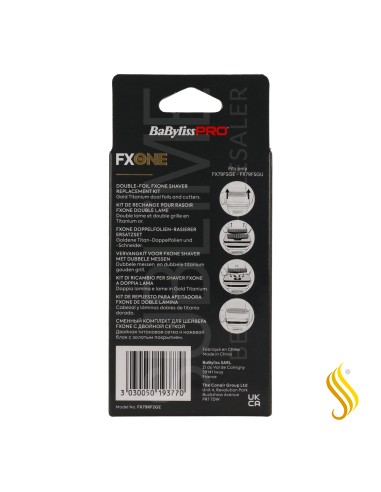Barbeador Babylisspro Fxone Repl Double Foil Dourado (Fx79Rf2Ge)