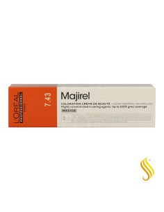 L’Oréal Majirel Cobrizos 7.43 - Rubio Medio Cobrizo Dorado 60 ml