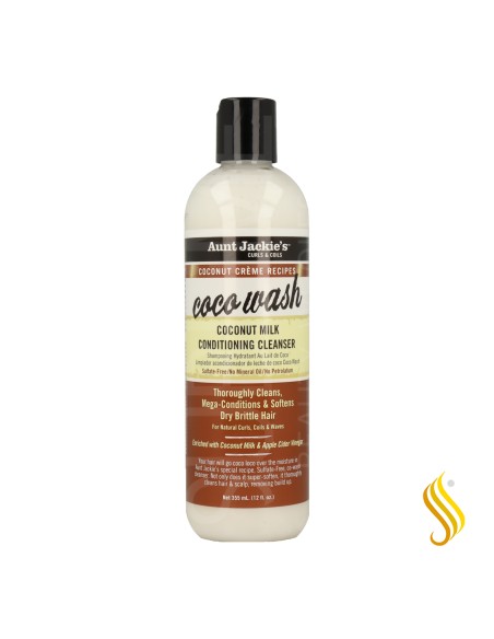 Aunt Jackie's Curls & Coils Coco Wash Limpiador Acondicionador de Leche de Coco 355 ml