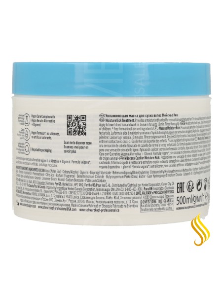 Schwarzkopf Bonacure Moisture Kick Traitement Glycérol 500ml