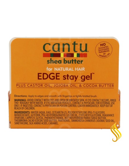 Cantu Shea Butter Natural Hair Extra Hold Edge Stay Gel 14 g