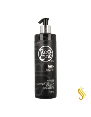 Red One Men After Shave Cream Cologne Silver 400 ml