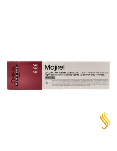 L’Oréal Majirel 6.66 – Rubio Oscuro Rojo Intenso 60 ml